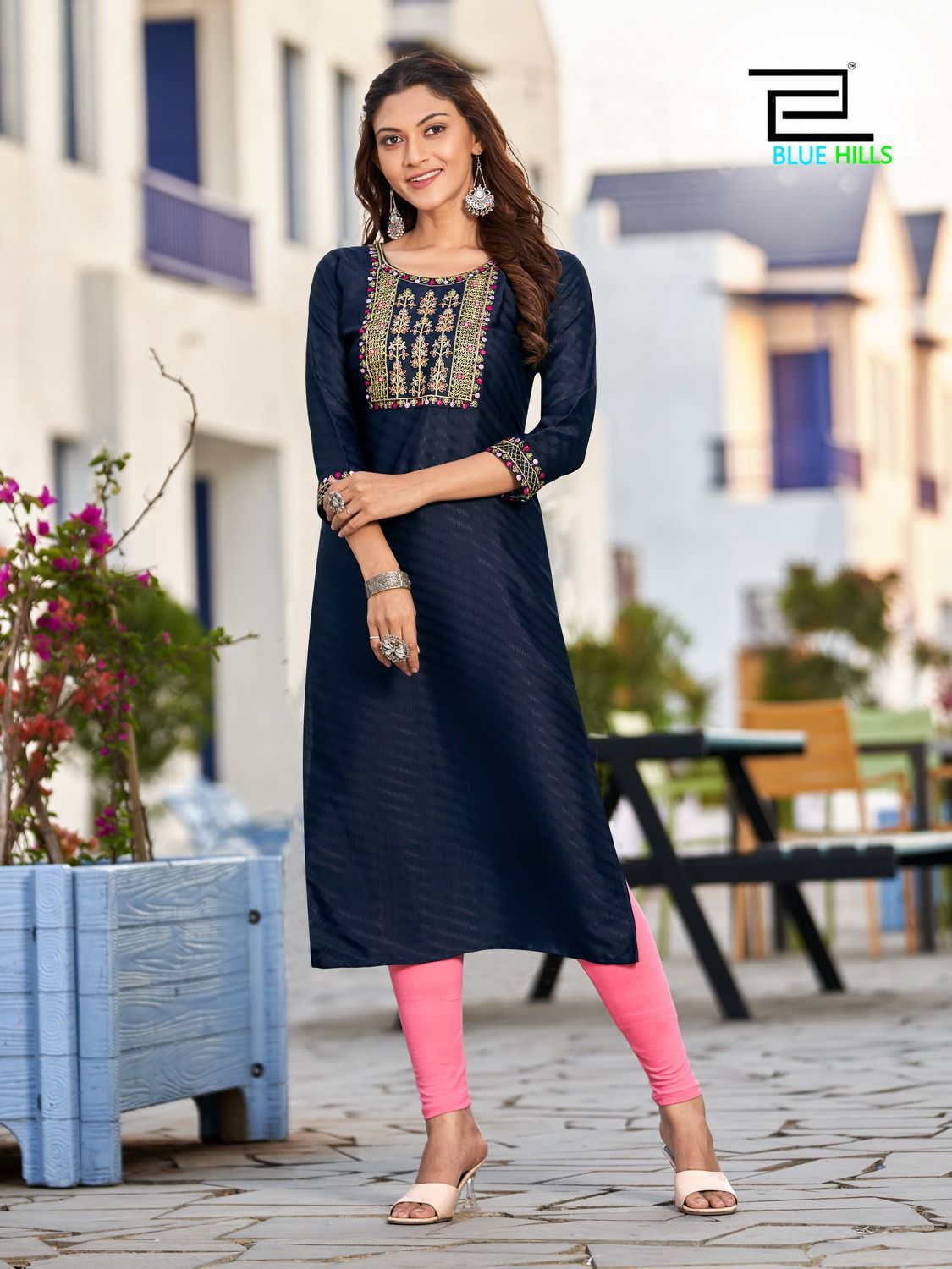 Solid Vol 15 By Blue Hills Plus Size Designer Kurtis Catalog
